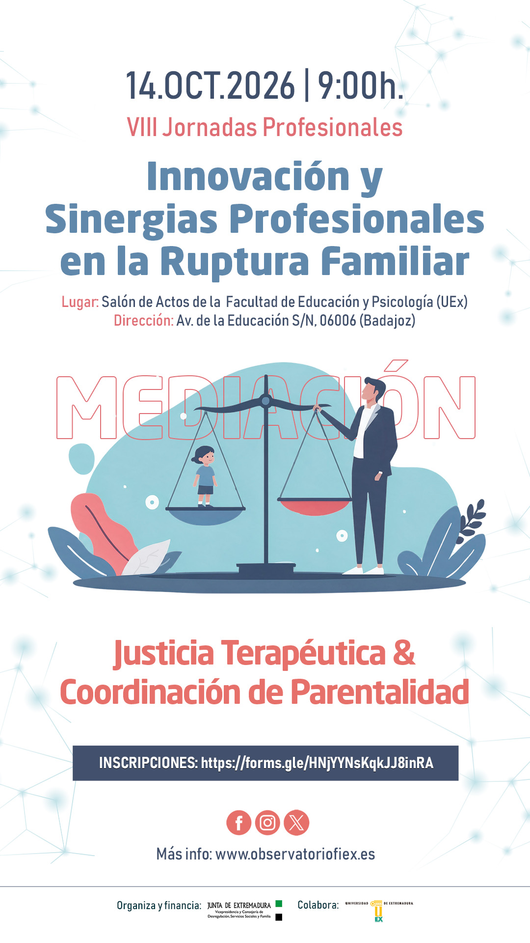 VIII Jornadas Profesionales: Innovación y Sinergias Profesionales en la Ruptura Familiar